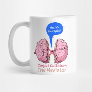 Corpus Callosum The Mediator of the two lobes of the brain Mug